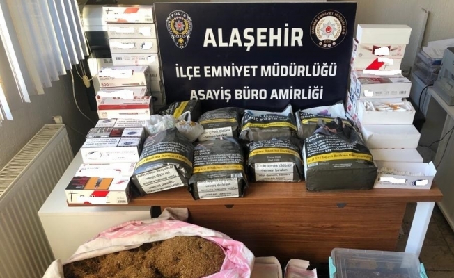 Alaşehir’de kaçak tütün ele geçirildi