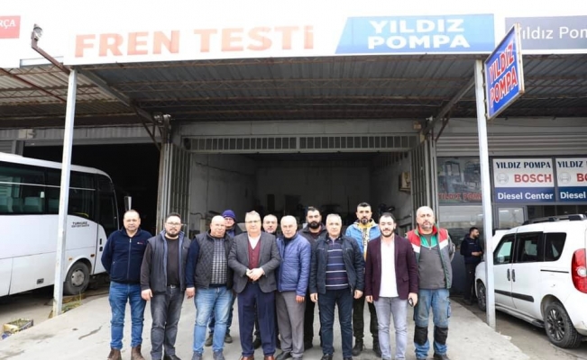 Başkan Çerçi’den küçük sanayi esnafına ziyaret