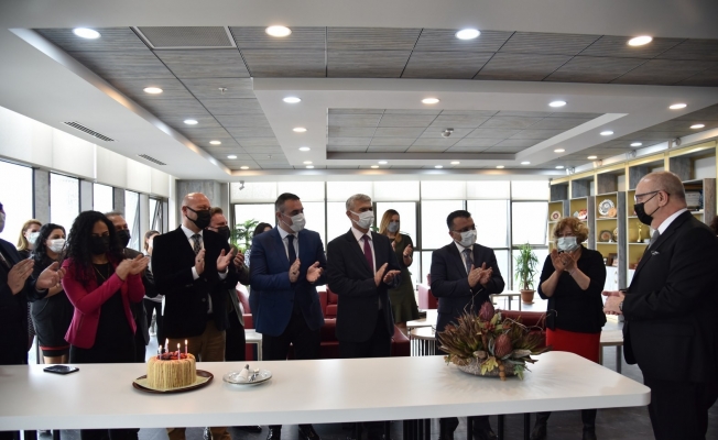 Başkan Ergün’e doğum günü kutlamalı karşılama