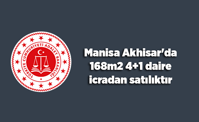 Manisa Akhisar'da 168m2 4+1 daire icradan satılıktır