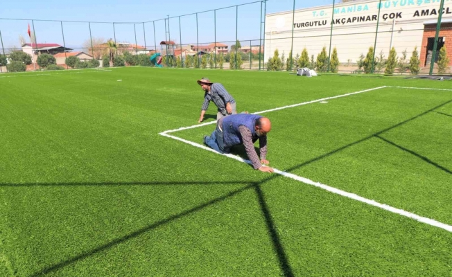 Turgutlu Belediyesinden kırsal mahallelere yeni spor alanları