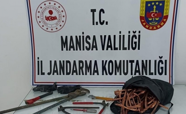 Manisa CBÜ’den bakır kablo çalan hırsızlar yakalandı
