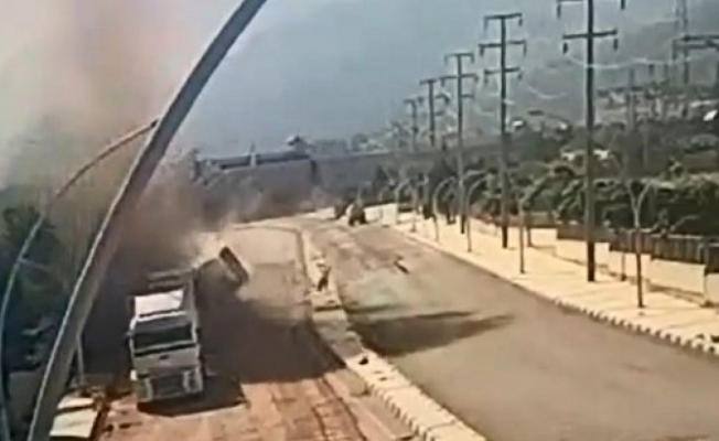 Manisa OSB’de korkutan doğalgaz patlaması
