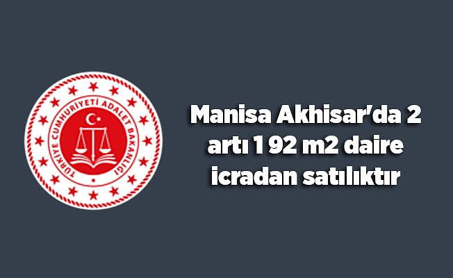 Manisa Akhisar'da 2 artı 1 92 m2 daire icradan satılıktır