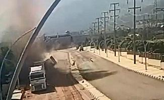 Manisa OSB’de korkutan doğalgaz patlaması