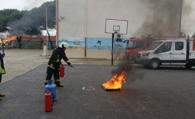 Akhisar’da 25 okula yangın eğitimi