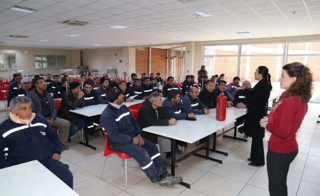 Turgutlu Belediyesi personeline iş güvenliği eğitimi