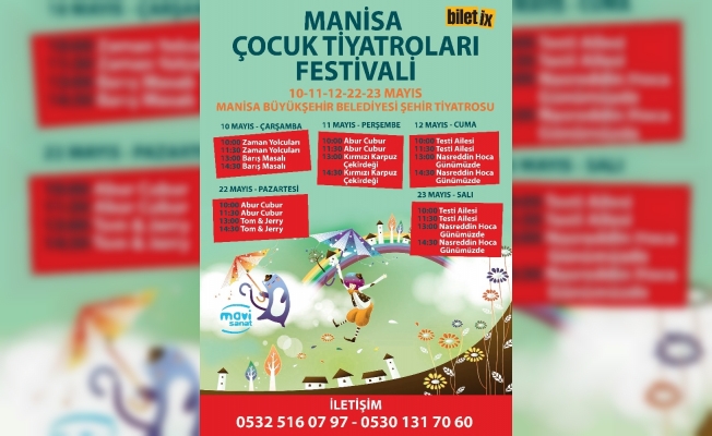 Manisa Çocuk Tiyatroları Festivali başlıyor