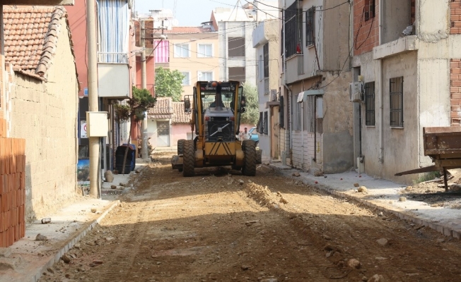 Turgutlu’da 4 sokakta yenileme çalışması