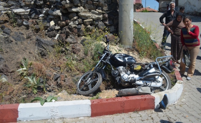 Manisa’da motosiklet kazası: 1 yaralı