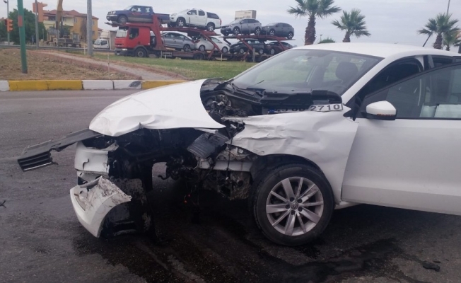 Saruhanlı’da trafik kazası: 2 yaralı