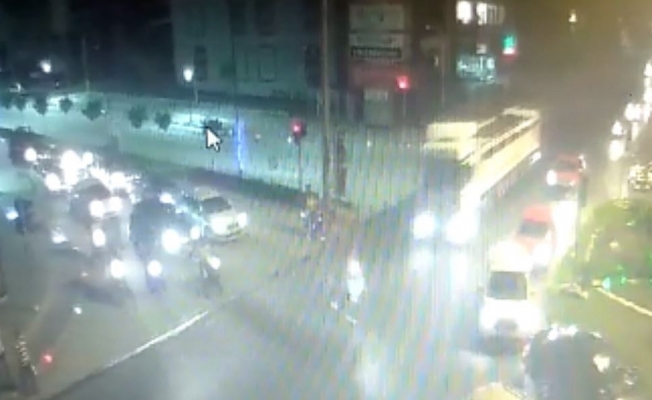 Motosikletli 2 gencin öldüğü kaza mobese kamerasında