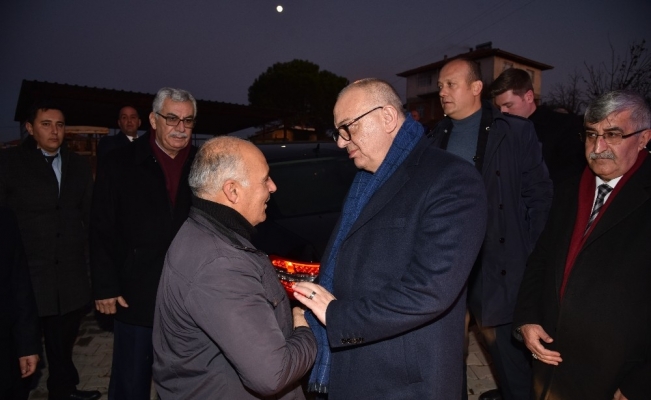 Başkan Ergün’den şehit babasına ziyaret