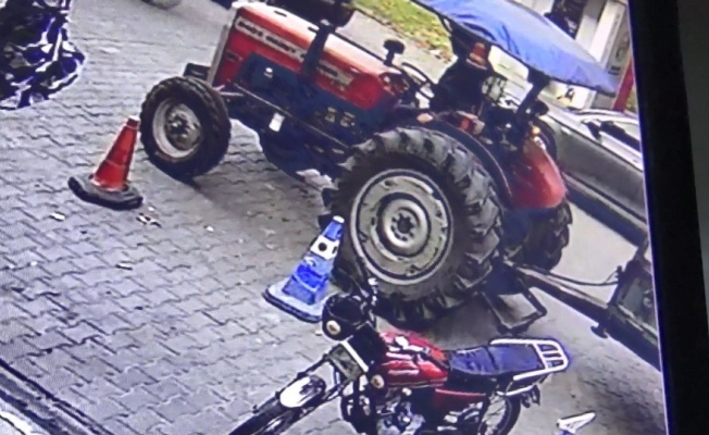 Manisa’da park halindeki traktör çalındı