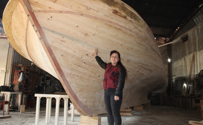 Kadın girişimci, denizi olmayan Manisa’da tekne üretiyor