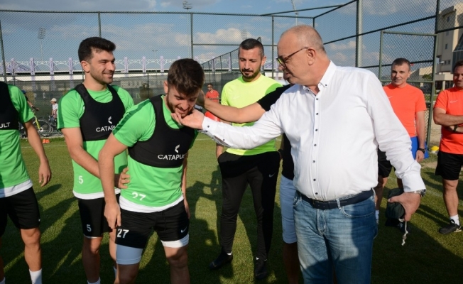 Başkan Ergün’den futbolculara moral