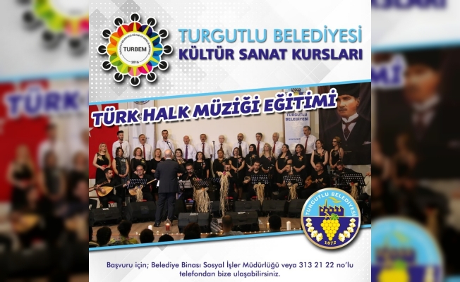 Turgutlu Belediyesi Kültür Sanat Kurslarına kayıtlar başladı