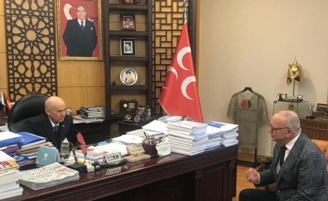 Başkan Ergün MHP Genel Başkanı Bahçeli’ye projelerini sundu