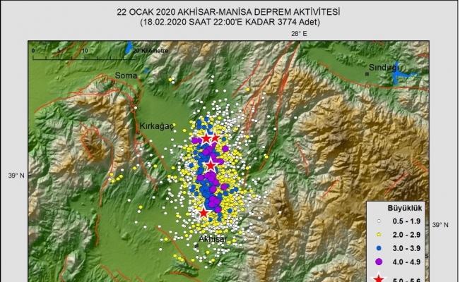 Manisa’da 28 günde 3 bin 774 deprem kaydedildi