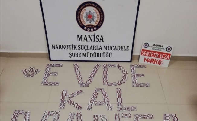 Manisa polisinden uyuşturucu operasyonunda ‘evde kal’ çağrısı