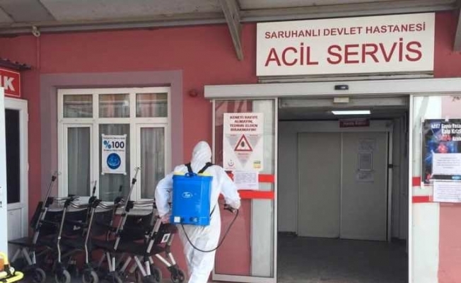 Saruhanlı Devlet Hastanesinin poliklinikleri Covid-19 nedeniyle kapatıldı