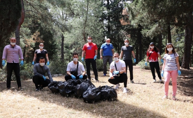 Gençlik ve Spor İl Müdürlüğü antrenörlerinden çevre temizliği farkındalığı