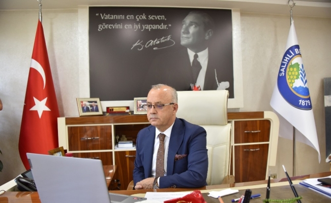Başkan Kayda Türkiye Belediyeler Birliği’nin telekonferansına katıldı