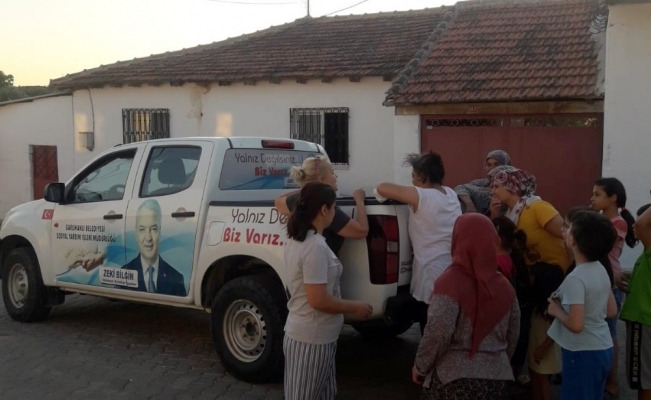 Başkan Bilgin öncülük etti İzmir’den Saruhanlı’ya yardım eli uzandı