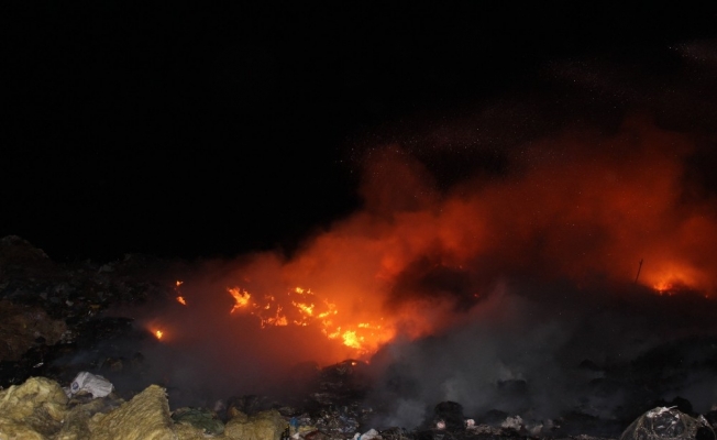 Manisa’da çöp depolama alanında yangın