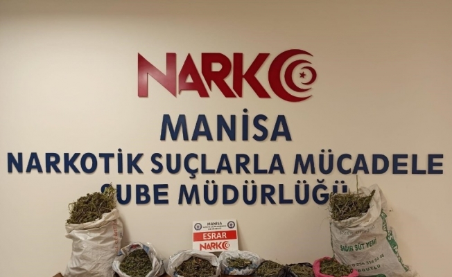 Manisa’da uyuşturucu operasyonu: 6 kilogram esrar ele geçirildi