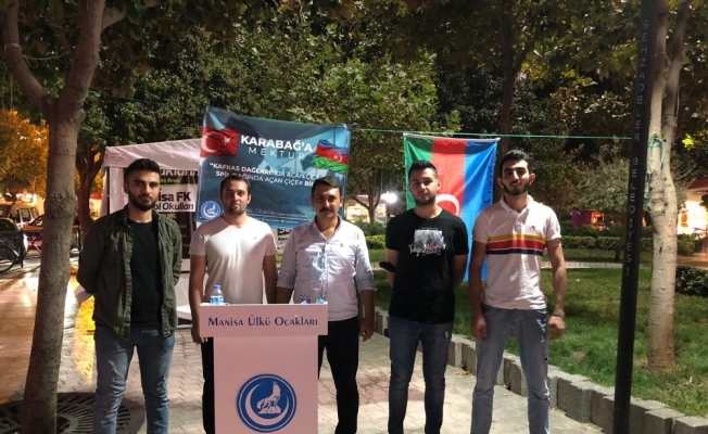 Manisa Ülkü Ocaklarından Azerbaycan’a destek mektubu
