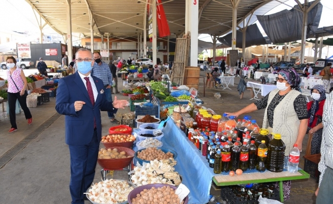 Salihli’de üretici pazarı yeniden açıldı