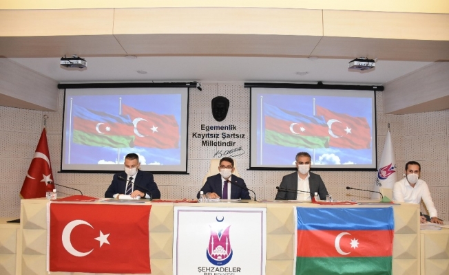 Şehzadeler Belediyesi Meclisinden ortak Azerbaycan bildirisi