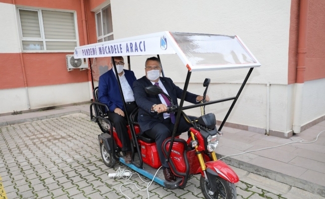 Yunusemre Belediyesinden pandemiyle mücadeleye araç desteği