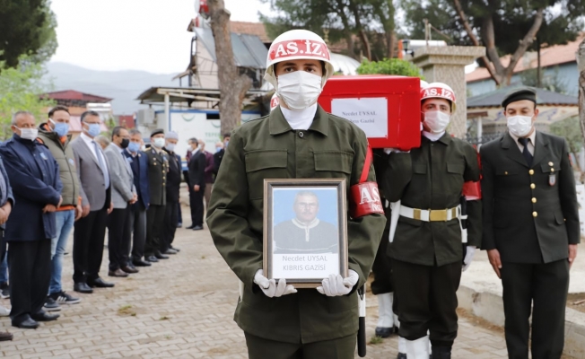 Kıbrıs Gazisi askeri törenle ebediyete uğurlandı
