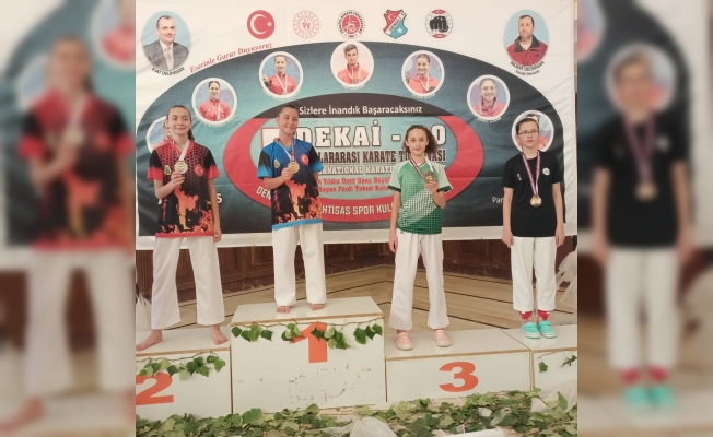 Salihli Belediyesporlu karatecilerden 5 madalya