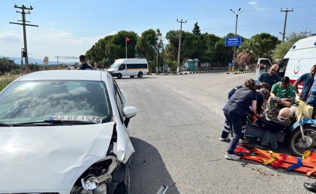 Manisa’da otomobille motosiklet çarpıştı: 1 yaralı