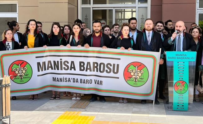 Manisa Barosu’ndan protesto : Avukatlar da iş bırakıyor