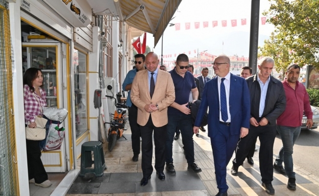 Başkan Ergün, devam eden prestij cadde çalışmasını inceledi
