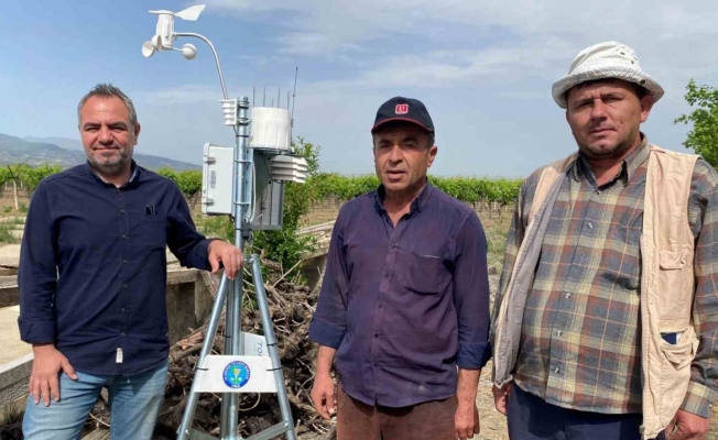 Alaşehir’de çiftçilere erken uyarı için meteoroloji istasyonları kuruldu