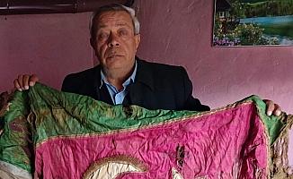Manisa’da Kurtuluş Savaşı’ndan kalma Türk bayrağı ortaya çıktı